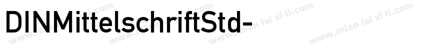 DINMittelschriftStd字体转换