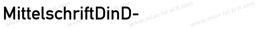 MittelschriftDinD字体转换