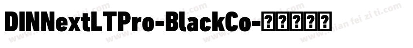 DINNextLTPro-BlackCo字体转换