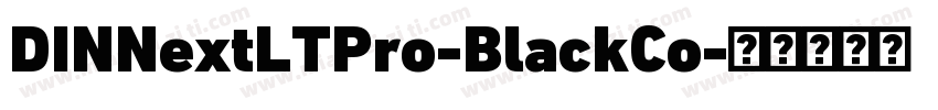 DINNextLTPro-BlackCo字体转换