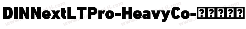 DINNextLTPro-HeavyCo字体转换