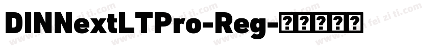 DINNextLTPro-Reg字体转换