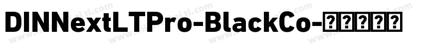 DINNextLTPro-BlackCo字体转换