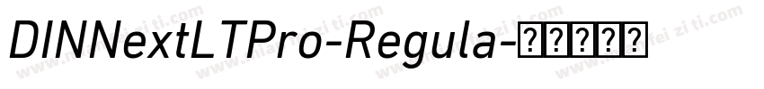 DINNextLTPro-Regula字体转换