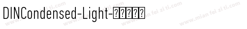DINCondensed-Light字体转换