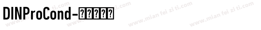 DINProCond字体转换