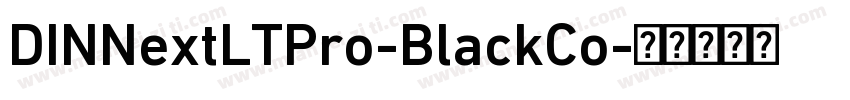 DINNextLTPro-BlackCo字体转换