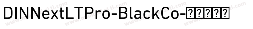 DINNextLTPro-BlackCo字体转换