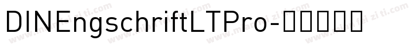 DINEngschriftLTPro字体转换