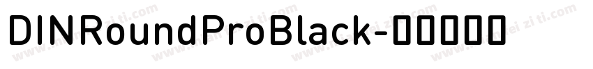 DINRoundProBlack字体转换