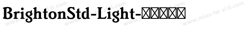 BrightonStd-Light字体转换