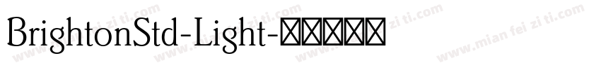 BrightonStd-Light字体转换