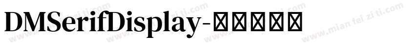 DMSerifDisplay字体转换