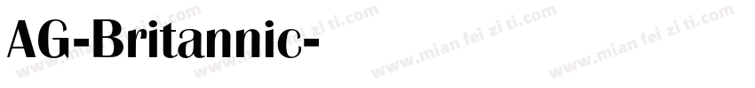 AG-Britannic字体转换