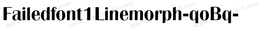 Failedfont1Linemorph-qoBq字体转换
