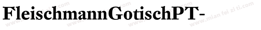 FleischmannGotischPT字体转换