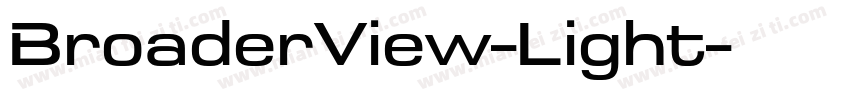 BroaderView-Light字体转换