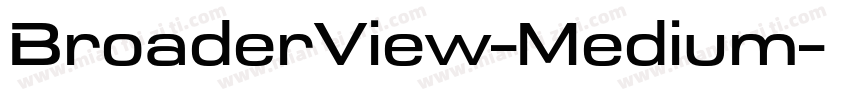 BroaderView-Medium字体转换