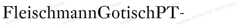 FleischmannGotischPT字体转换