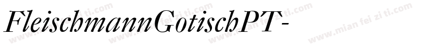 FleischmannGotischPT字体转换