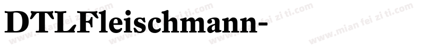 DTLFleischmann字体转换