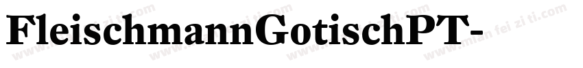 FleischmannGotischPT字体转换