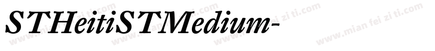 STHeitiSTMedium字体转换
