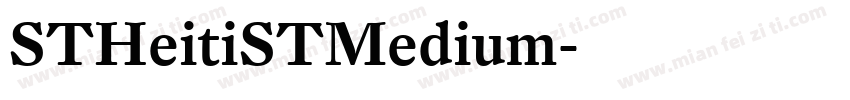 STHeitiSTMedium字体转换