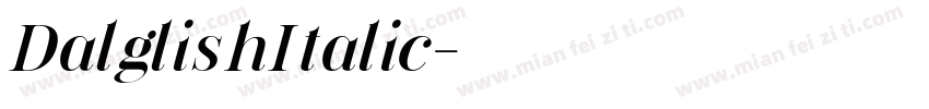 DalglishItalic字体转换