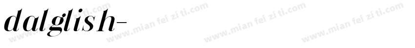 dalglish字体转换