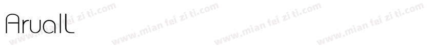 ArualLight字体转换