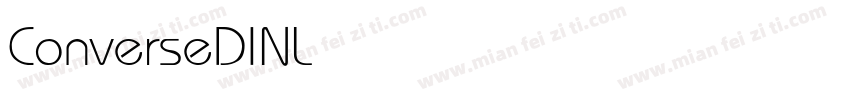 ConverseDINLight字体转换