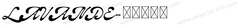 LAVANDE字体转换