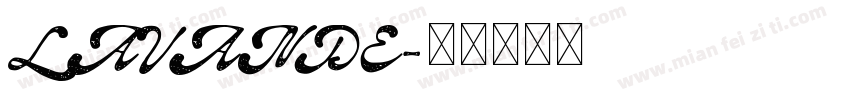 LAVANDE字体转换