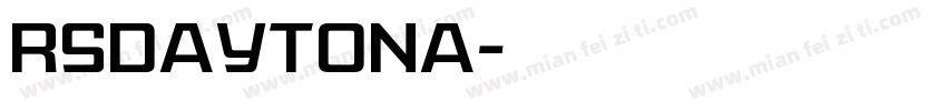RSDaytona字体转换