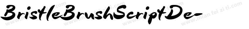 BristleBrushScriptDe字体转换