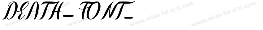 DEATH_FONT字体转换