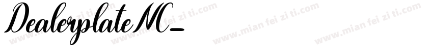 DealerplateNC字体转换