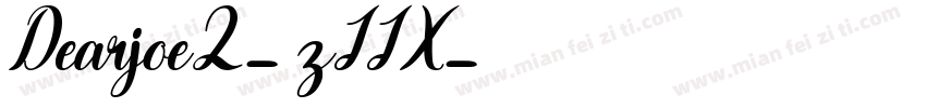 Dearjoe2-zJJX字体转换