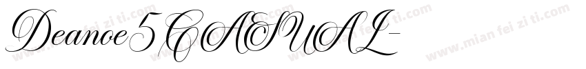 Deanoe5CASUAL字体转换