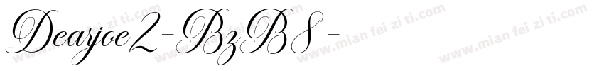 Dearjoe2-BzB8字体转换