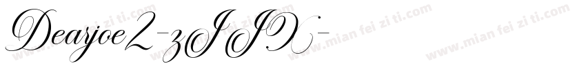 Dearjoe2-zJJX字体转换