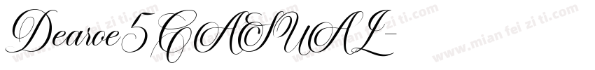 Dearoe5CASUAL字体转换