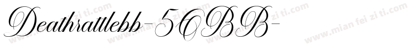 Deathrattlebb-5OBB字体转换