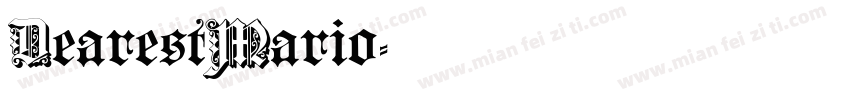 DearestMario字体转换