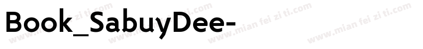 Book_SabuyDee字体转换