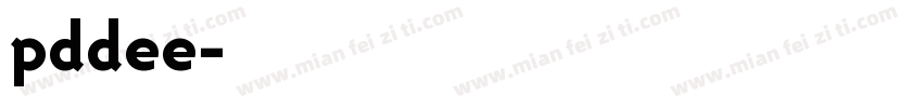 pddee字体转换