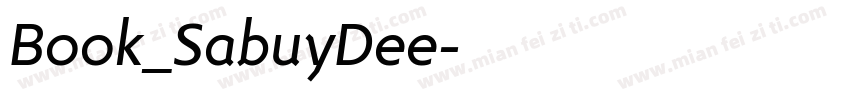 Book_SabuyDee字体转换