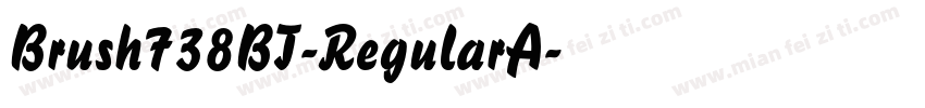 Brush738BT-RegularA字体转换
