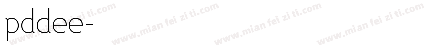 pddee字体转换